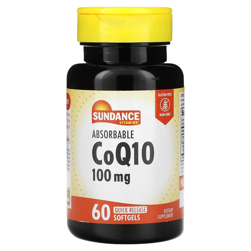 Sundance Sundance Vitamins® CoQ10 100 mg Plus – Cardiovascular & Energy Support (60 Softgels) Vitamins & Supplements