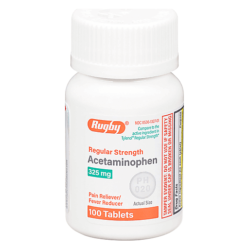 Major Major Rugby Acetaminophen, Regular Strength, 325 Mg, Tablets Health Care