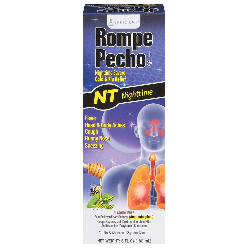 Rompe Pecho Rompe Pecho Nighttime Cold & Flu Relief - Honey Health & Beauty