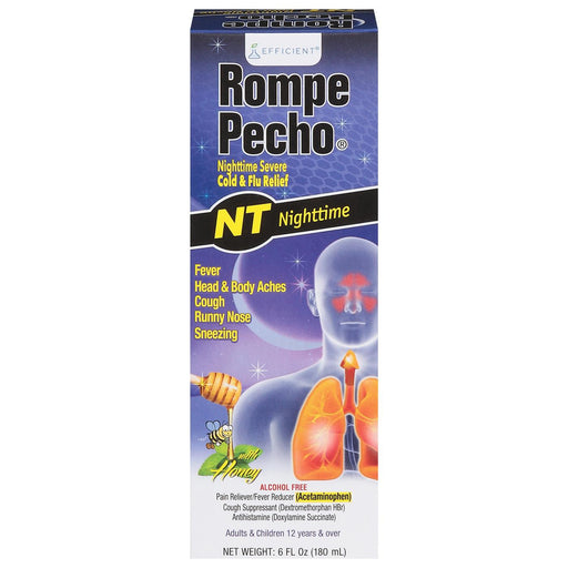 Rompe Pecho Rompe Pecho Nighttime Cold & Flu Relief - Honey Health & Beauty