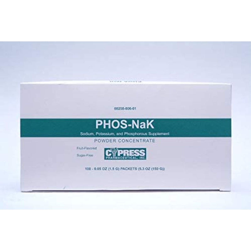 Cypress Cypress Pharmaceutical Phos-NaK – Fruit Flavored Powder Packets (100ct) Vitamins & Supplements