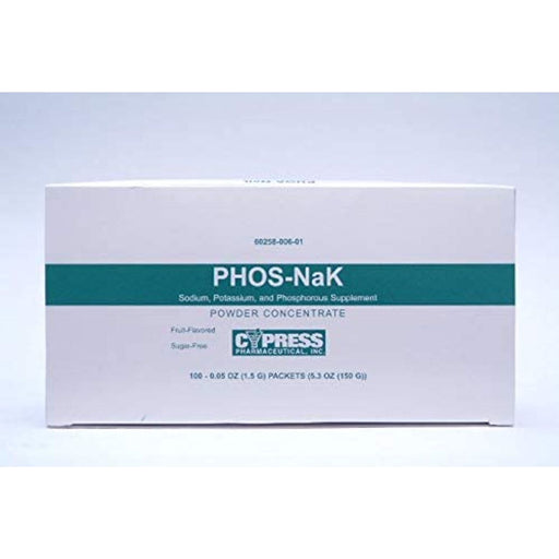 Cypress Cypress Pharmaceutical Phos-NaK – Fruit Flavored Powder Packets (100ct) Vitamins & Supplements