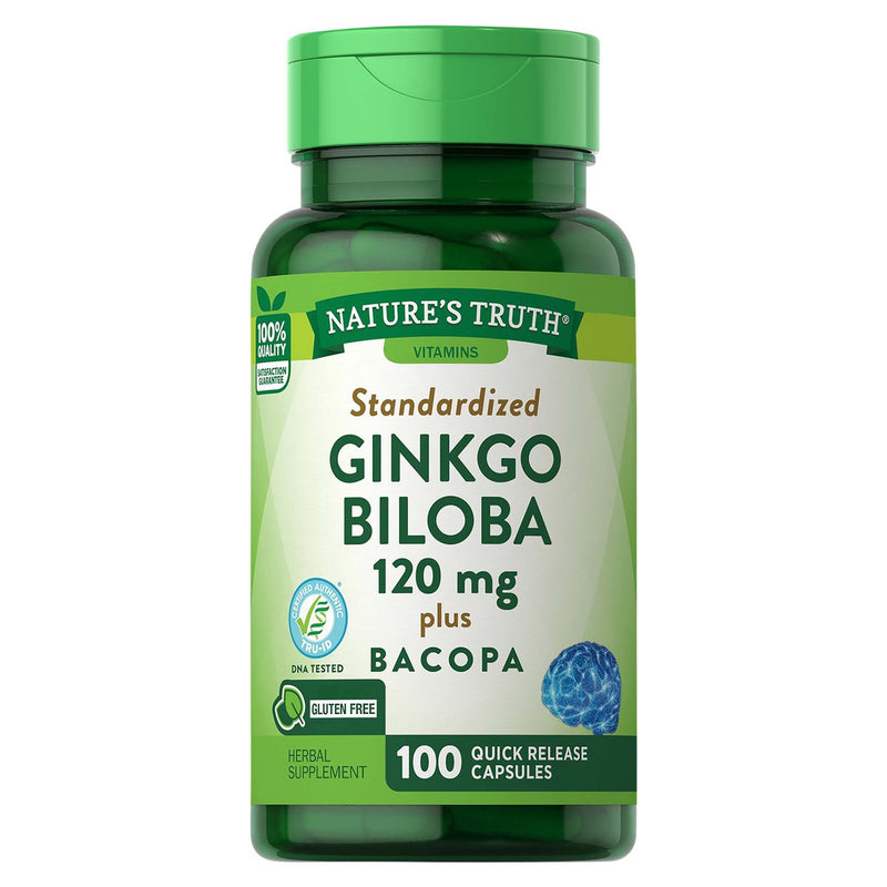 Nature's Truth Nature's Truth Standardized Extract Ginkgo Biloba Plus Dietary Supplement Quick Release Capsules - 100ct Vitamins & Supplements