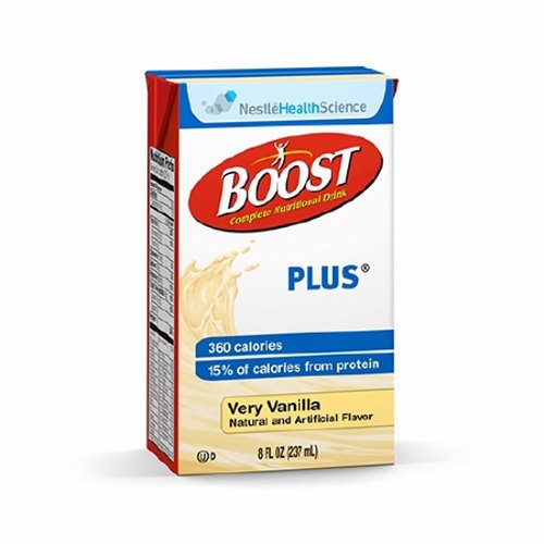 Nestlé Health Science Nestlé Health Science BOOST PLUS Very Vanilla 8 Fl. Oz. Carton Medical Supplies