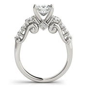 Bids.com 14k White Gold 3 Stone Antique Design Diamond Engagement Ring (1 3/4 cttw) Rings