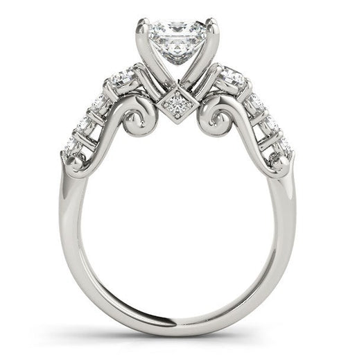 Bids.com 14k White Gold 3 Stone Antique Design Diamond Engagement Ring (1 3/4 cttw) Rings