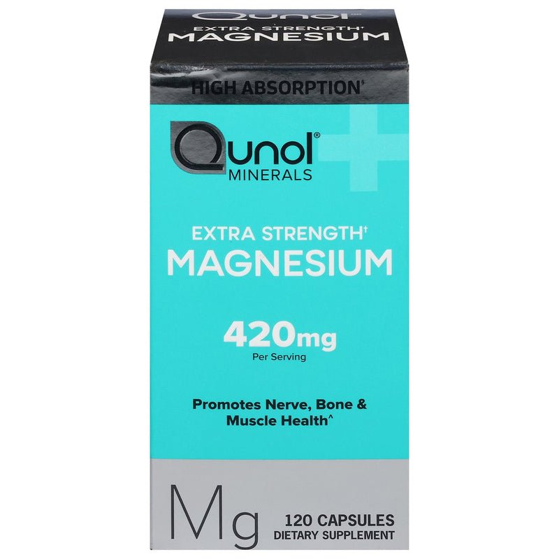 Qunol Qunol Magnesium, Extra Strength, 420 Mg, Capsules Health & Beauty