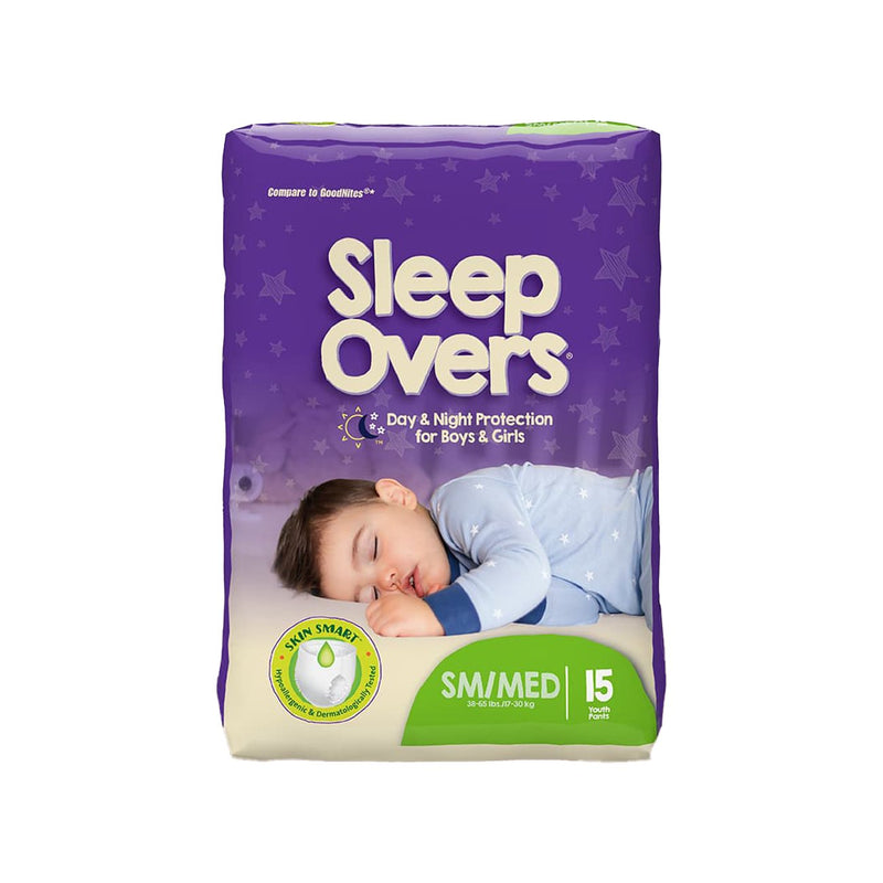 First Quality Cuties  Sleep Overs Unisex Absorbent Underwear  Small / Medium  15Ct Diapers