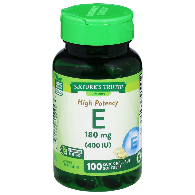 Nature's Truth Nature's Truth Vitamin E, High Potency, 180 Mg, Softgels Vitamins & Supplements