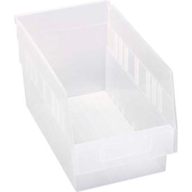 Quantum Storage Systems Quantum Storage Systems Plastic Nesting Shelf Bin QSB202 6-5/8″”W X 11-5/8″”D X 6″”H Clear Shelving