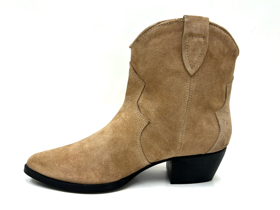 Chili Beige Short Western Bootie