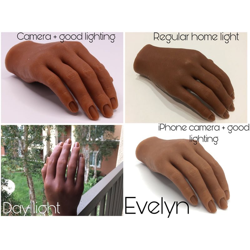 Red Iguana LLC Set of Two 2.0 Half Silicone Practice Hands (Left and Right) 2.0 Hand