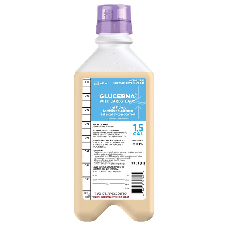Abbott Nutrition Abbott Nutrition Glucerna 1.5 Cal Liquid - Case 8x1000ml Tube Feeding Supplements