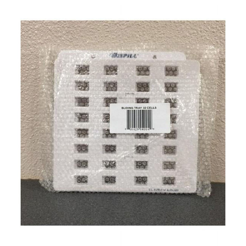 Dispill Dispill Sliding Tray 32 Cells Medical Dark Gray