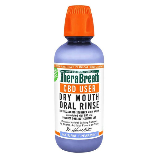0 TheraBreath CBD User Dry Mouth Oral Rinse 473ml White Smoke