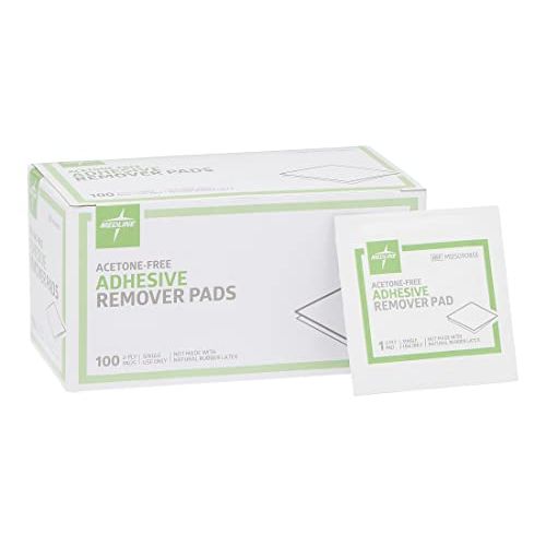 Medline Medline Adhesive Remover Pads, Acetone-Free, 2-Ply, Box Of 100 Futon Pads