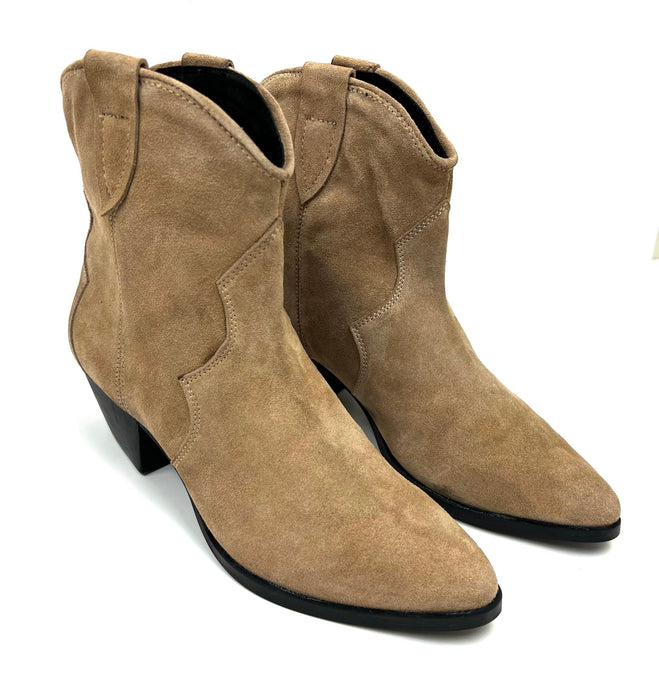 Chili Beige Short Western Bootie