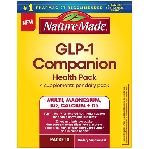 Nature Made Nature Made® GLP-1 Companion Health Pack – 30 Daily Packets Vitamins & Supplements Gold