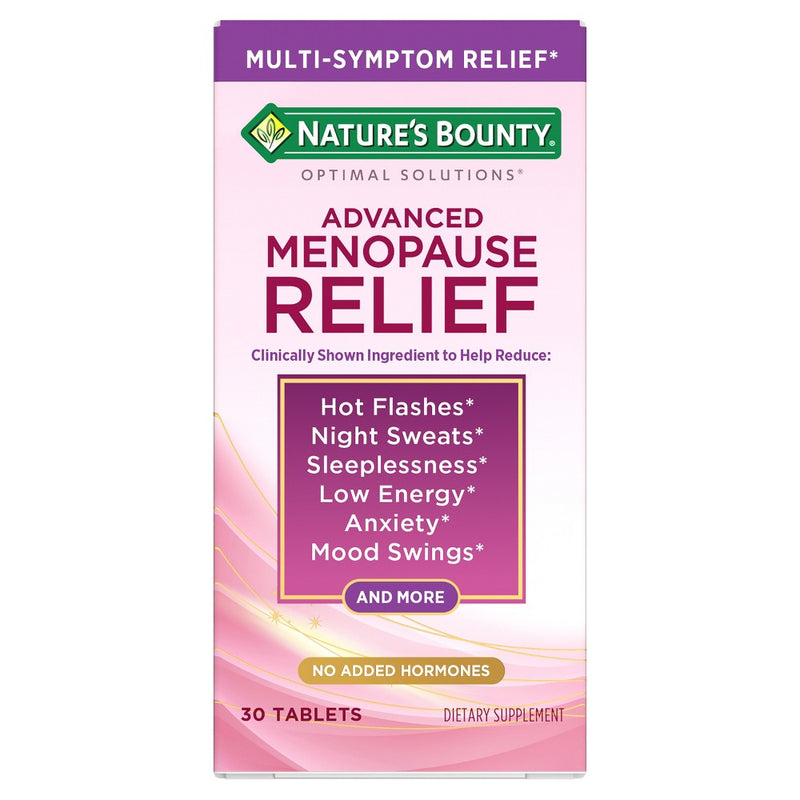 Nature's Bounty Nature's Bounty Optimal Solutions Advanced Menopause Relief Vegan Tablets - 30ct Jewelry Cleaning Solutions & Polishes
