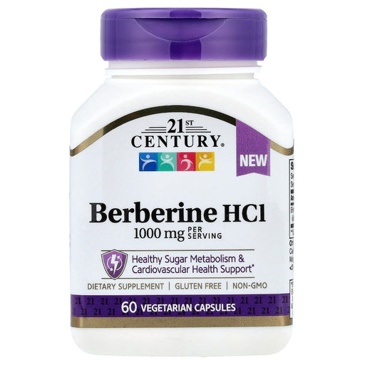 21st Century 21st Century Berberine HCI, 60 Vegetarian Capsules (500 Mg Per Capsule) Vitamins & Supplements