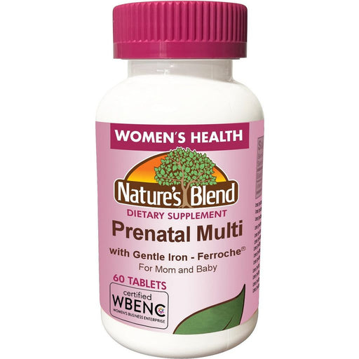 Nature's Blend Nature's Blend Prenatal Multi With Gentle Iron, 60 Tablets Prenatal Heart Rate Monitors