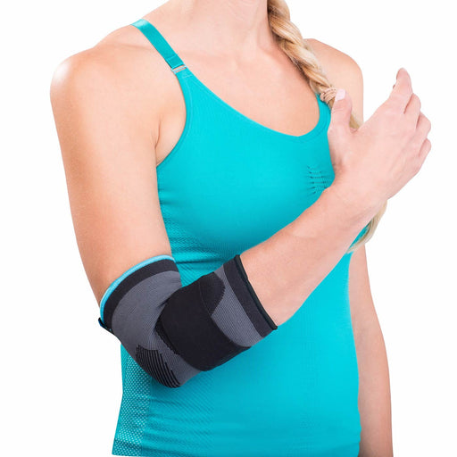 DJO Consumer LLC DJO Consumer LLC Donjoy Advantage Da161es02-blk-m Deluxe Elastic Elbow For Sprains Strains Golfer S And Tennis Elbow Swelling Black Medium 9 10.5 Exercise & Fitness