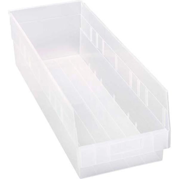 Quantum Storage Systems Quantum Storage Systems Plastic Nesting Shelf Bin QSB214 8-3/8″”W X 23-5/8″”L X 6″”H Clear Cabinets & Storage