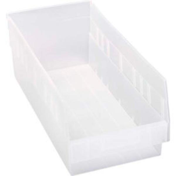 Quantum Storage Systems Quantum Storage Systems B2244921 Plastic Nesting Shelf Bin QSB208 - 8.375 X 17.875 X 6 In. - Clear Ice Bins