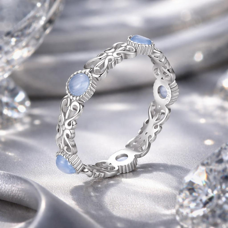 Bids.com S925 Sterling Silver 4mm Plated Platinum Ring for Women Size 6.0 Rings