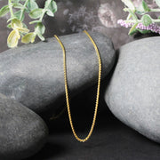 Bids.com 14k Yellow Gold Diamond Cut Round Wheat Chain 1.1mm Necklaces
