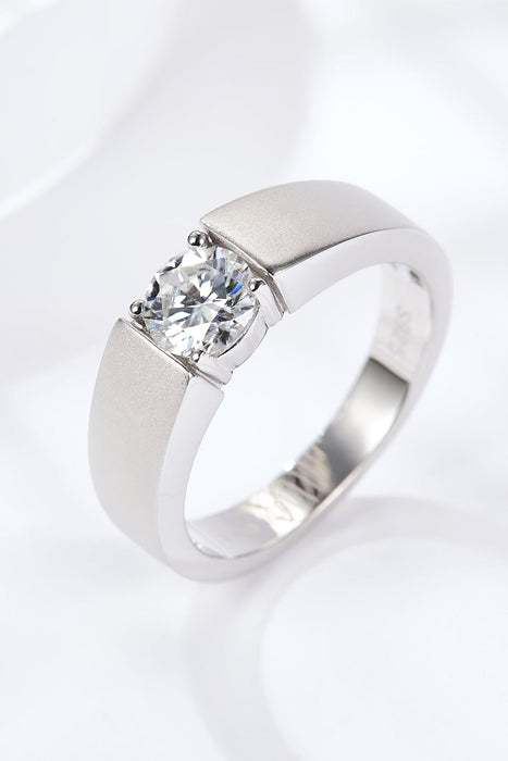 925 Sterling Silver I Carat Moissanite Ring