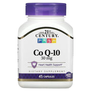 21st Century 21st Century Co Q-10, 30 Mg, 45 Capsules Vitamins & Supplements Lavender