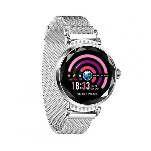 Smart Watch Smart Watch Bracelet Heart Rate Detection IP67 Waterproof Magnetic Strap Sports Bracelet Silver watch