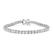 Bids.com 14K White Gold 5.00 Cttw Prong Set Lab Grown Round Diamond Classic Tennis Bracelet (F-G Color, VS2-SI1 Clarity) - 7.25" Bracelets