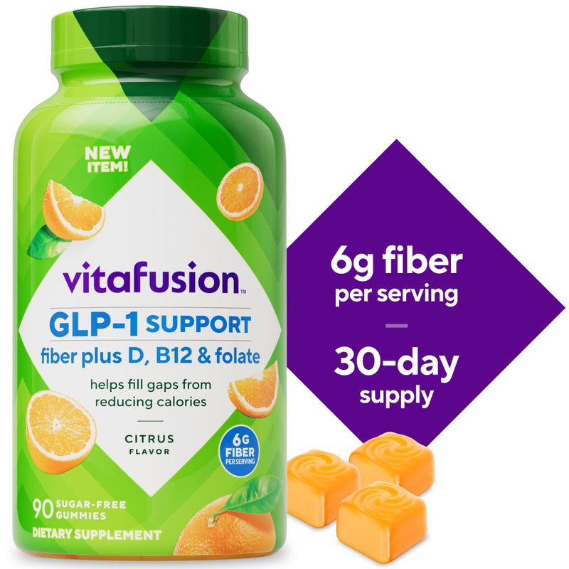 Vitafusion Vitafusion GLP-1 Support Fiber Plus Vitamins D, B12, And Folate Vitamins & Supplements