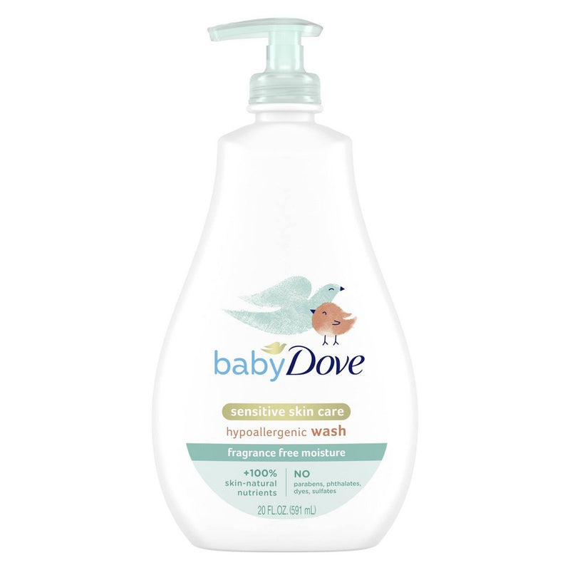 Baby Dove Baby Dove Sensitive Moisture Fragrance Free Tip To Toe Wash 20 oz Body Wash White Smoke