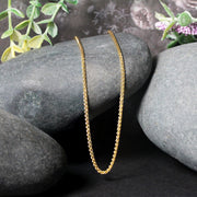 Bids.com 14k Yellow Gold Round Wheat Chain 1.5mm Necklaces
