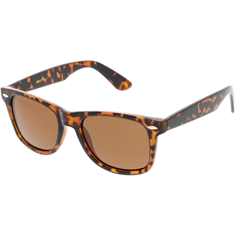 zeroUV Classic Unisex Polarized Lens Horned Rim Sunglasses A840 Sunglasses