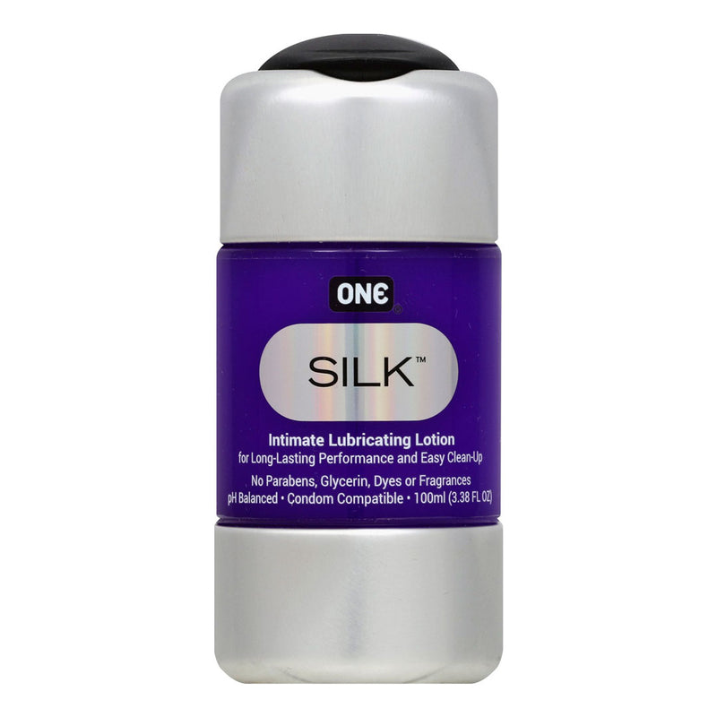 0 ONE Silk Intimate Lubricant Lotion 3.38oz (100ml) Lotion & Moisturizer Gray