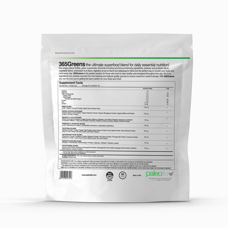 Paleolife 365Greens Light Gray 1 Pack,3 Pack,6 Pack