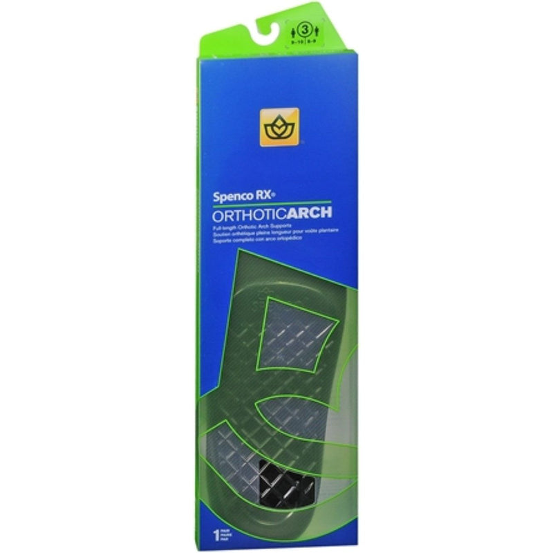 Spenco Spenco Orthotic Arch Supports Full Length Size W 9-10 M 8-9 Insoles & Inserts Dark Slate Gray
