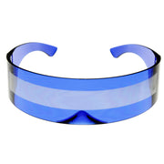 zeroUV Futuristic Retro Mirror Wrap Around Shield Sunglasses 8762 Sunglasses