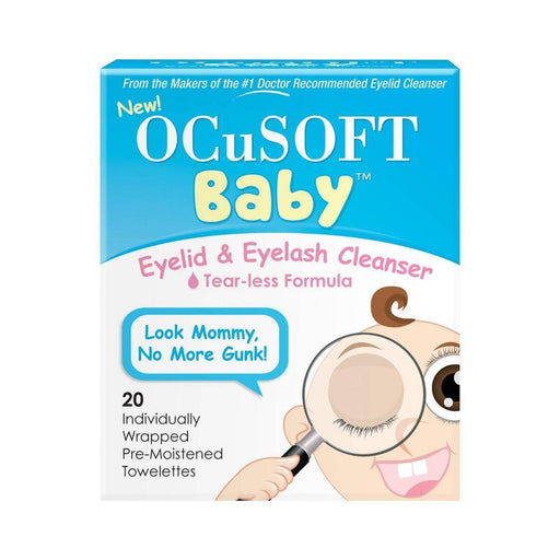 OCuSOFT OCuSOFT Baby Eyelid & Eyelash Tear-less Cleanser Towelettes - 20ct Health & Beauty