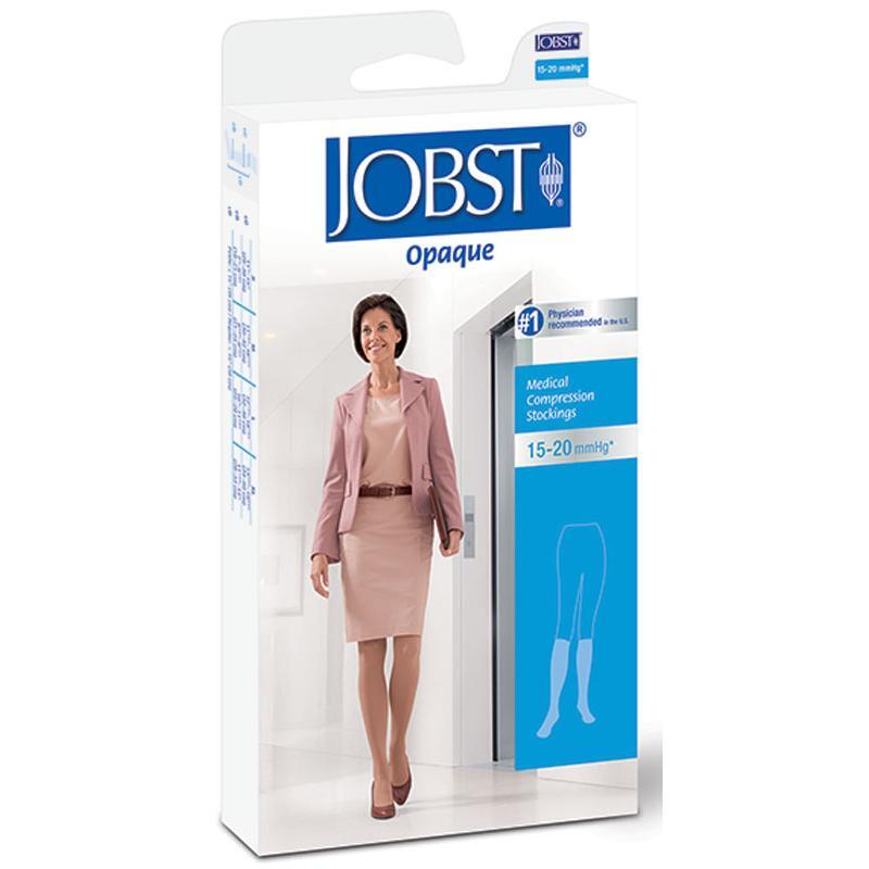 Jobst Jobst Medical LegWear Knee High 15-20 mmHg Opaque Small Silky Beige Medical White Smoke