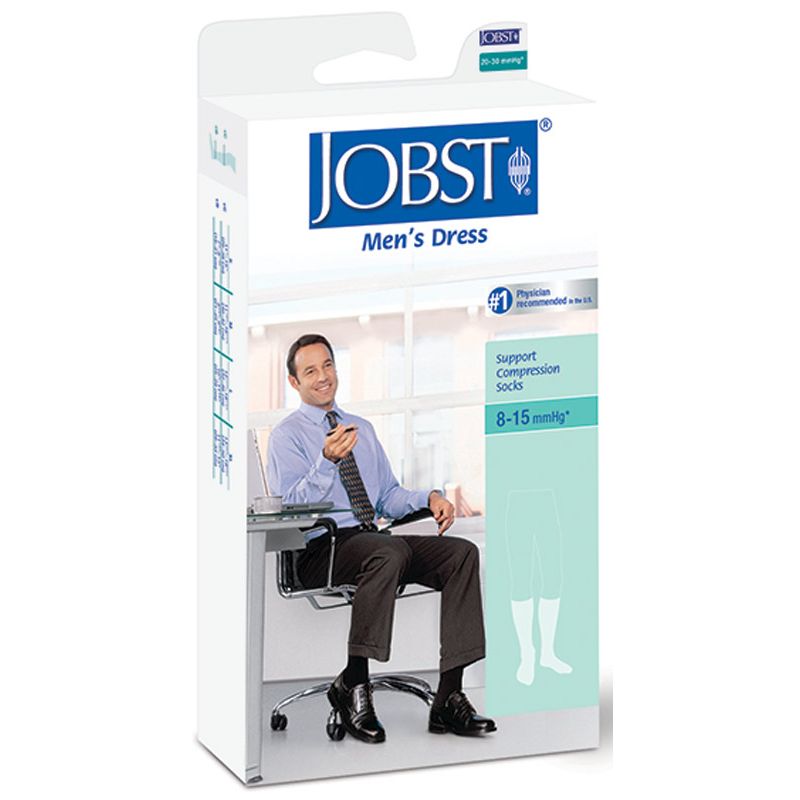 Jobst Jobst Men's Dress Knee High 8-15 Closed Toe Socks, Khaki, Medium Supports & Braces