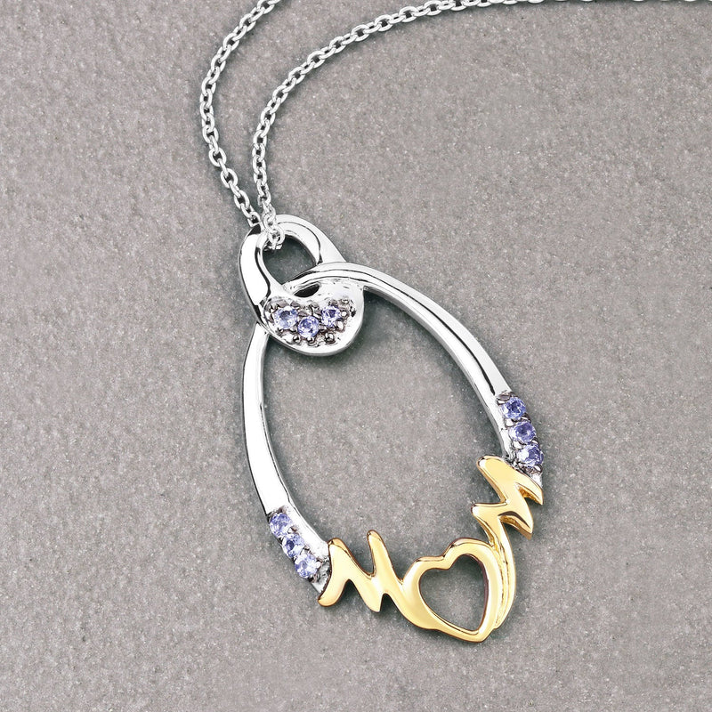 Bids.com 0.18 Carat Genuine Tanzanite .925 Sterling Silver Pendant Pendants