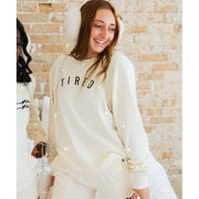 Sunflower Motherhood Tired Sweatshirt Clothing