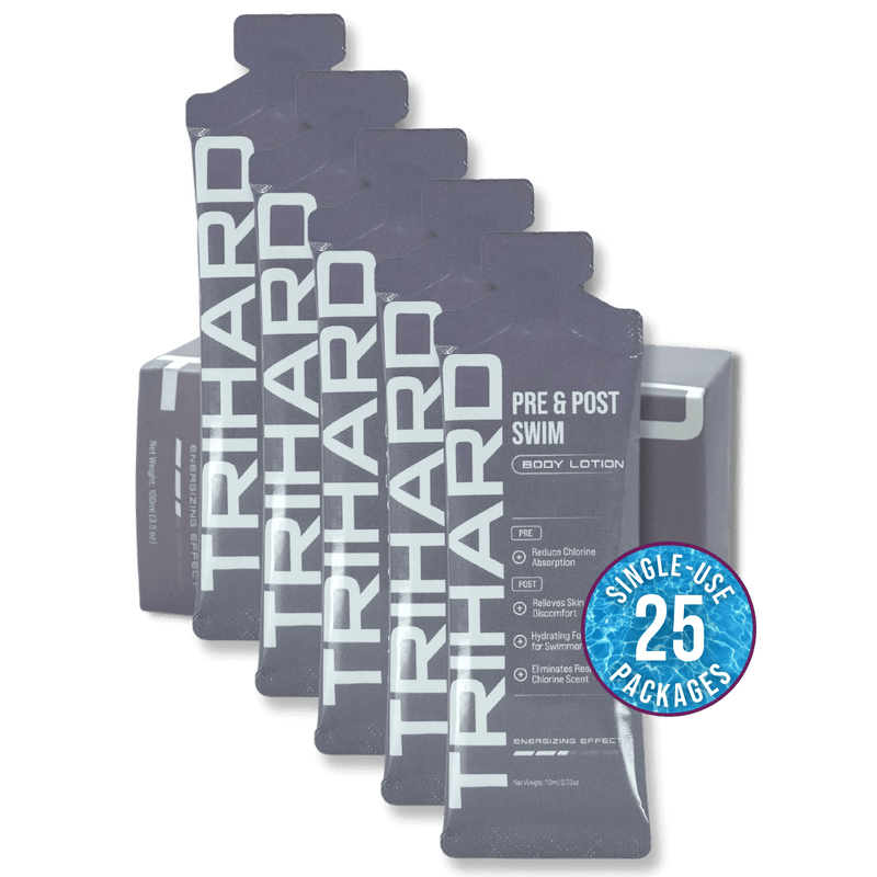 TRIHARD Travel Kit - Pre & Post Swim Body Lotion Pool Kit