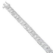 Bids.com 10K White Gold Round and Baguette Cut Diamond Bracelet (2.00 cttw, H-I Color, I2-I3 Clarity) Bracelets