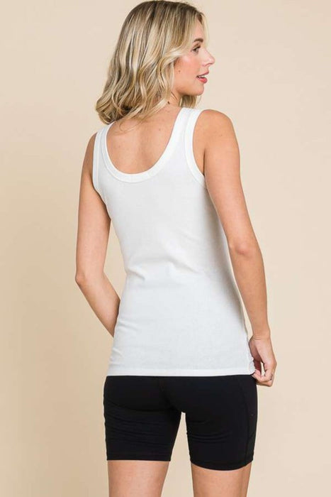 Culture Code Ribbed Scoop Neck Tank